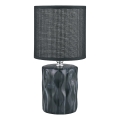 Zuma Line - Lampe de table 1xE14/40W/230V noir/décor en marbre