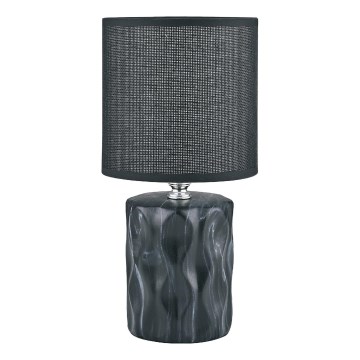 Zuma Line - Lampe de table 1xE14/40W/230V noir/décor en marbre