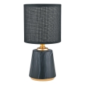 Zuma Line - Lampe de table 1xE14/40W/230V noir/doré/décor en marbre