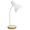 Zuma Line - Lampe de table 1xE27/40W/230V blanc/chêne