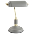 Zuma Line - Lampe de table 1xE27/40W/230V gris