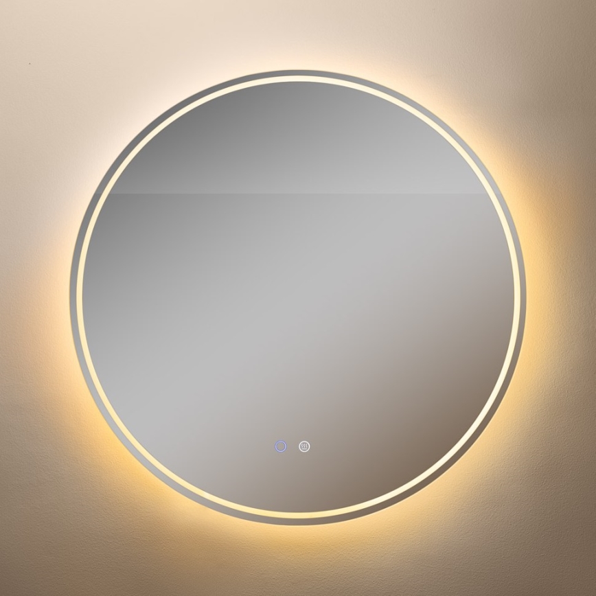 Zuma Line - LED Badkamer verwarmde wand spiegel met een achtergrondverlichting LED/24W/230V 3000/4000/6000K diameter 80 cm IP44