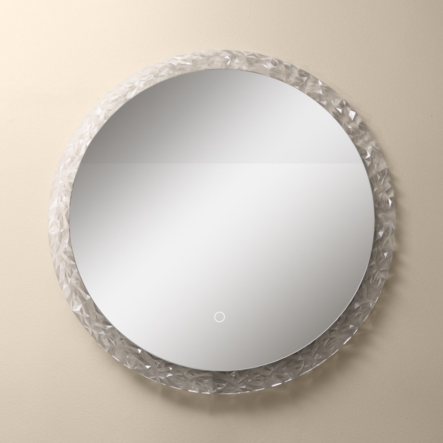 Zuma Line - LED Badkamer wand spiegel met een achtergrondverlichting LED/24W/230V 3000/4000/6000K diameter 60 cm IP44 glanzend chroom