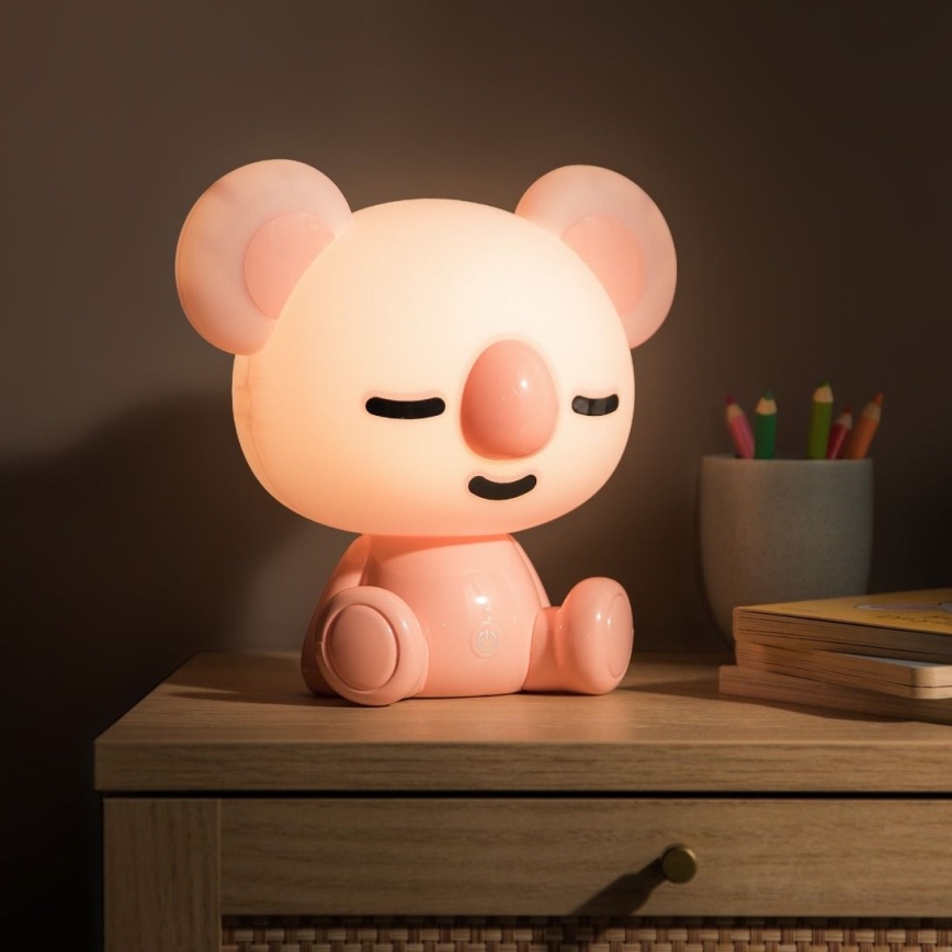 Zuma Line - LED Dimbaar children's aanraken tafellamp LED/3W/230V koala roze