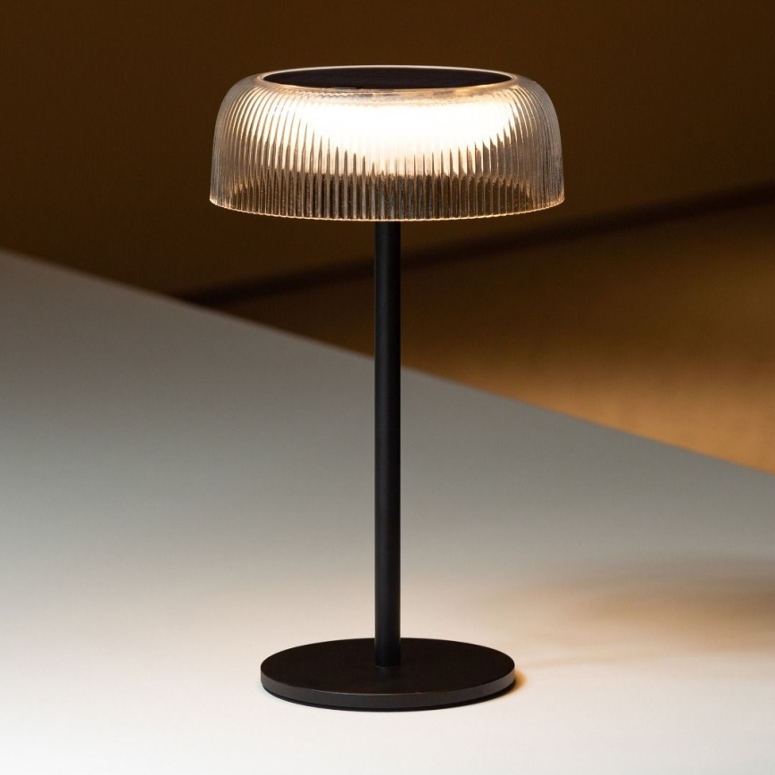 Zuma Line - LED Dimbaar zonne- oplaadbaar tafellamp LED/2,5W/2000 mAh IP44 zwart