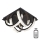 Zuma Line - LED dimbare kristallen plafondlamp LED/23,5W/230V 2700-6000K zwart + afstandsbediening