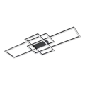 Zuma Line - LED dimbare kristallen plafondlamp LED/52W/230V 2700-6000K zwart + afstandsbediening