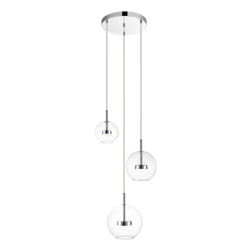 Zuma Line - LED Hanglamp aan een koord 3xLED/5W/230V glanzend chroom