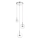 Zuma Line - LED Hanglamp aan een koord 3xLED/5W/230V glanzend chroom