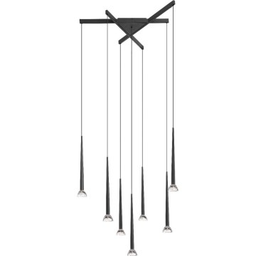 Zuma Line - LED-hanglamp aan kabel, 7xLED, 6W, 230V, zwart