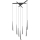 Zuma Line - LED-hanglamp aan kabel, 7xLED, 6W, 230V, zwart