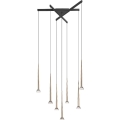 Zuma Line - LED-kroonluchter aan kabel 7xLED/6W/230V zwart/goud