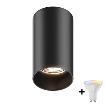 Zuma Line - LED RGBW dimbare spot 1xGU10/4,8W/230V zwart + afstandsbediening