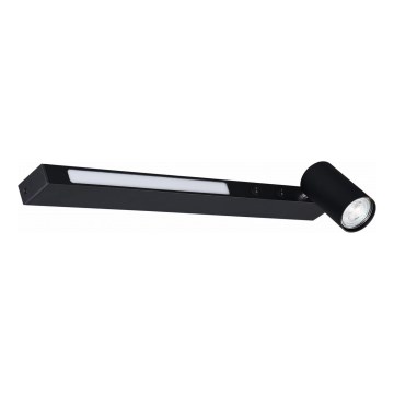 Zuma Line - LED Wandspot 1xGU10/5W/230V + LED/8W zwart
