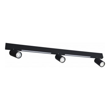 Zuma Line - LED Wandspot 3xGU10/5W/230V + 2xLED/8W zwart