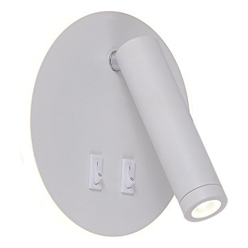 Zuma Line - LED wandspot LED/5,5W/230V 4000K + LED/2,5W 3000K wit