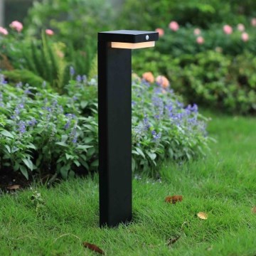 Zuma Line - LED zonne-lamp met bewegings- en schemersensor LED/4,5W/2000 mAh IP44 zwart