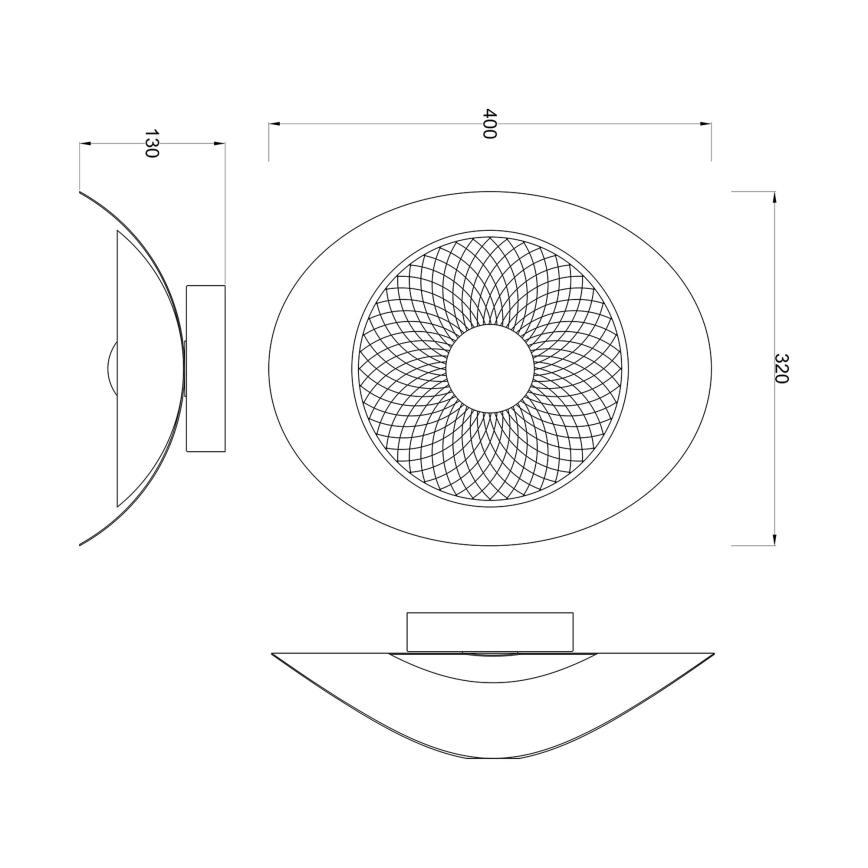 Zuma Line - LED-wandlamp LED/8W/230V zwart/rookzwart