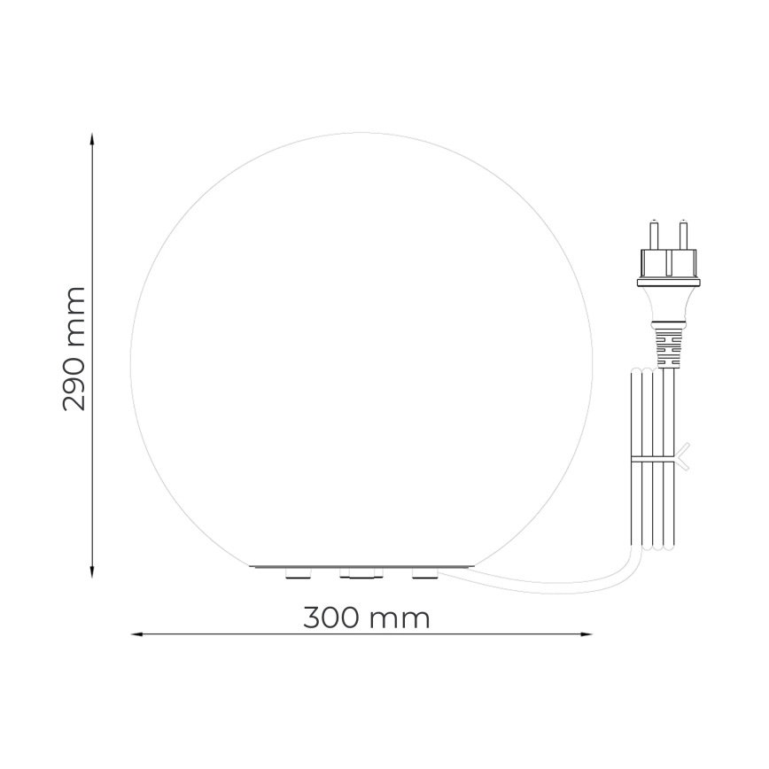 Zuma Line - Lampe d'extérieur 1xE27/15W/230V Ø 30 cm IP44