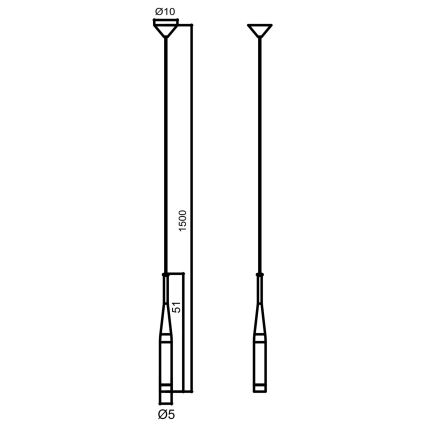 Zuma Line - Suspension filaire 1xG9/40W/230V