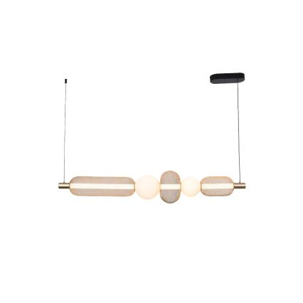Zuma Line - LED dimbare hanglamp aan kabel LED/27W/230V 3000-5700K goudkleurig + afstandsbediening