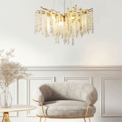 Zuma Line - Hanglamp aan een koord 8xG9/3,5W/230V goud