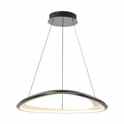 Zuma Line - Dimbare LED hanglamp aan een koord LED/34W/230V 3000K zwart glanzend chroom