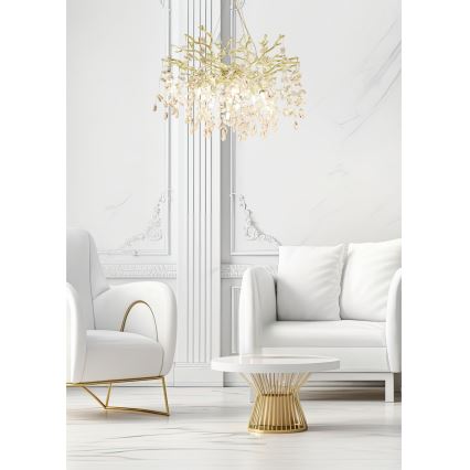 Zuma Line - Hanglamp aan een koord 10xG9/3,5W/230V goud