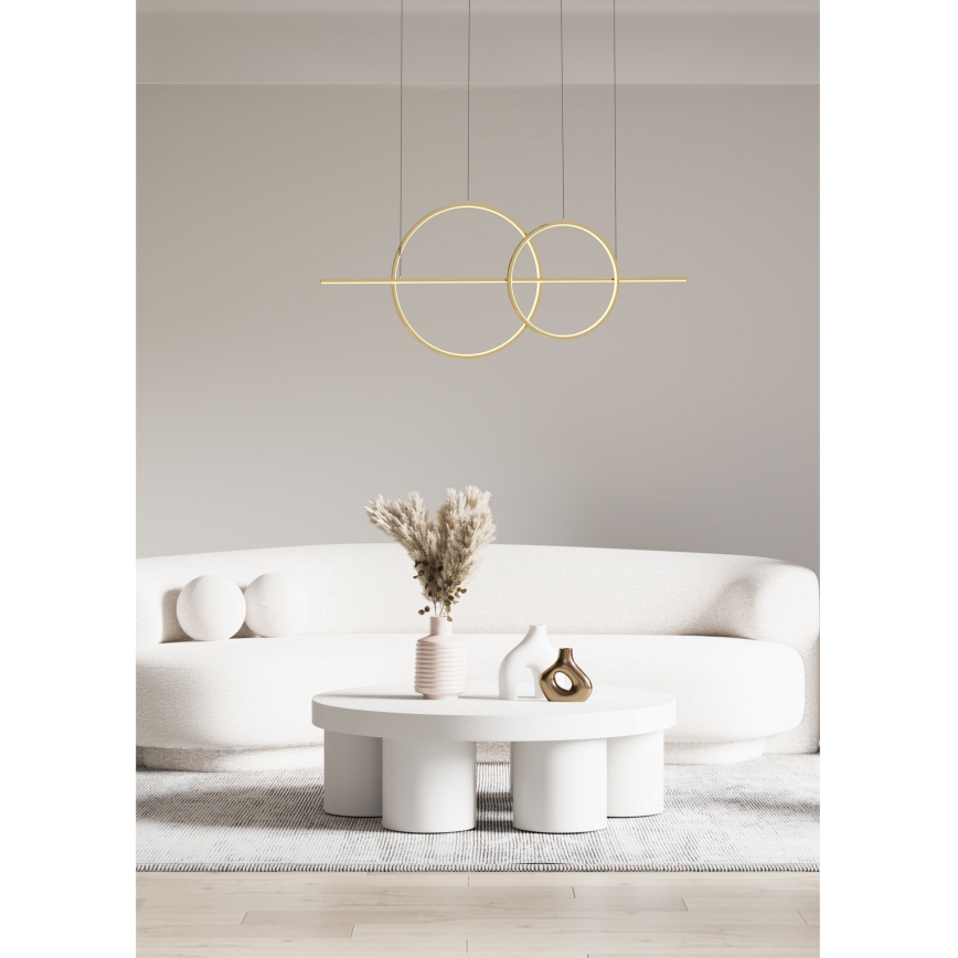 Zuma Line - Dimbare LED hanglamp aan een koord LED/34W/230V goud