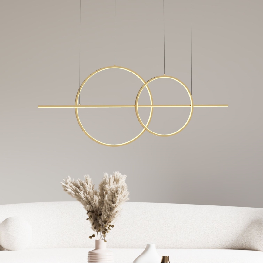 Zuma Line - Dimbare LED hanglamp aan een koord LED/34W/230V goud