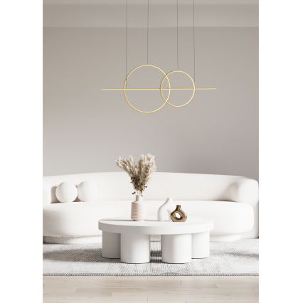 Zuma Line - Suspension filaire à intensité variable LED/34W/230V doré