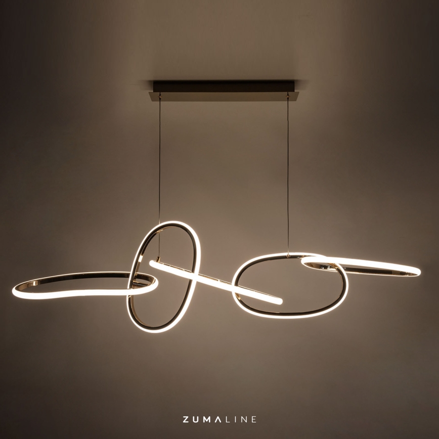 Zuma Line - Dimbare LED hanglamp aan een koord LED/56W/230V goud