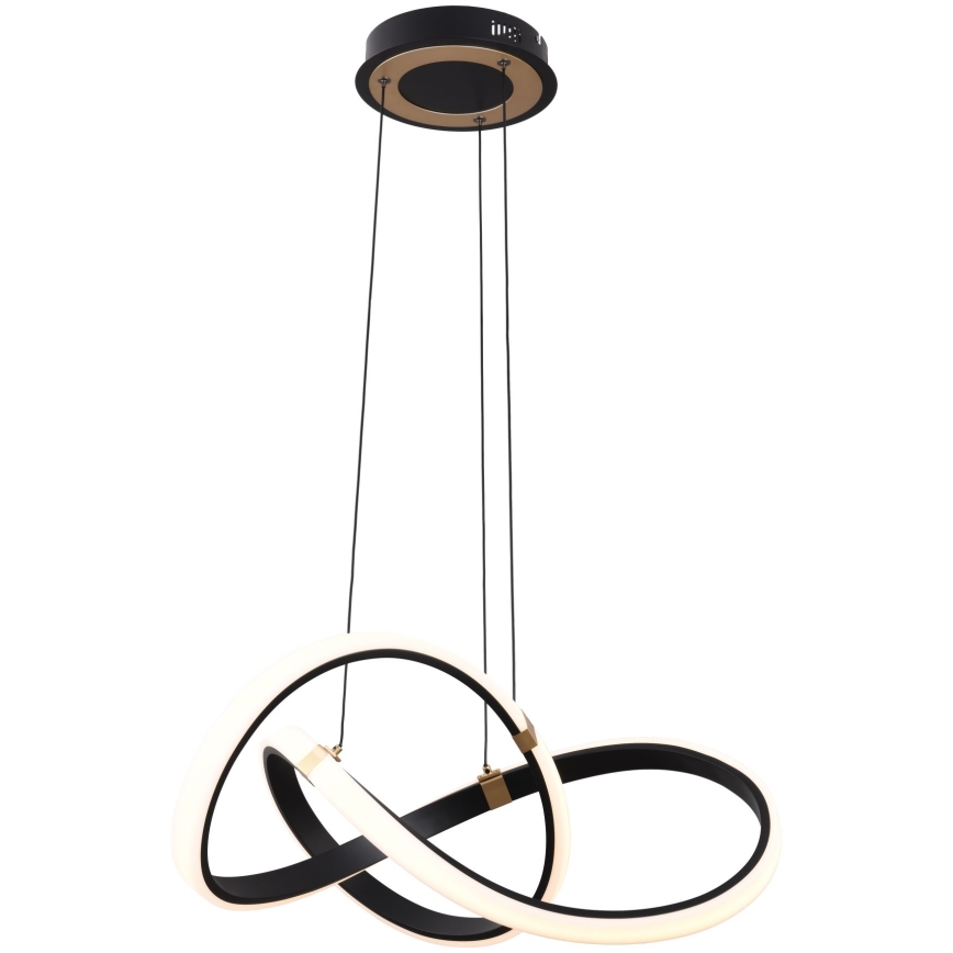 Zuma Line - Suspension filaire à intensité variable LED/44W/230V noir/doré