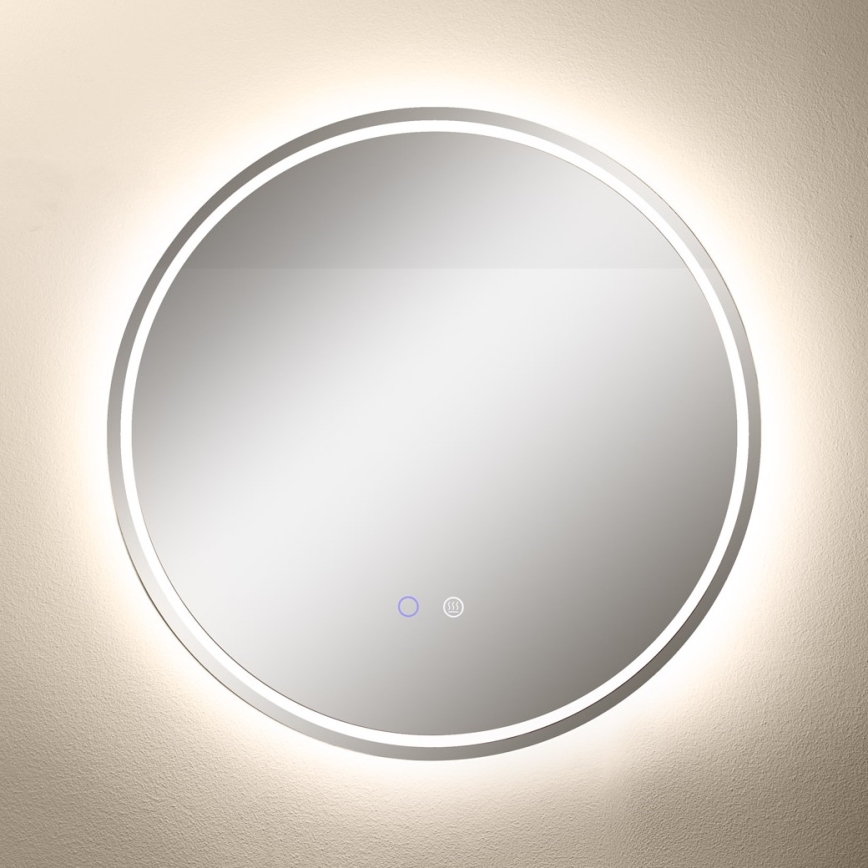 Zuma Line - Miroir mural chauffant de salle de bain avec rétro-éclairage LED/24W/230V 3000/4000/6000K d. 60 cm IP44