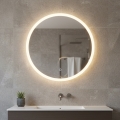 Zuma Line - Miroir mural de salle de bains éclairé à LED/24W/230V 3000/4000/6000K Ø 60 cm IP44