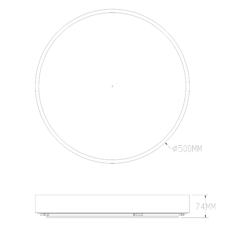 Zuma Line - LED Dimbare badkamer plafondverlichting LED/50W/230V 3000-6000K diameter 50 cm IP44 messing + afstandsbediening