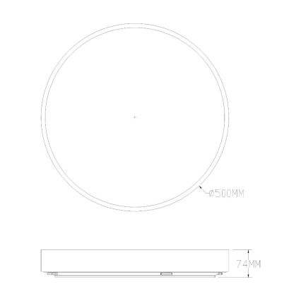 Zuma Line - LED Dimbare badkamer plafondverlichting LED/50W/230V 3000-6000K diameter 50 cm IP44 goud + afstandsbediening
