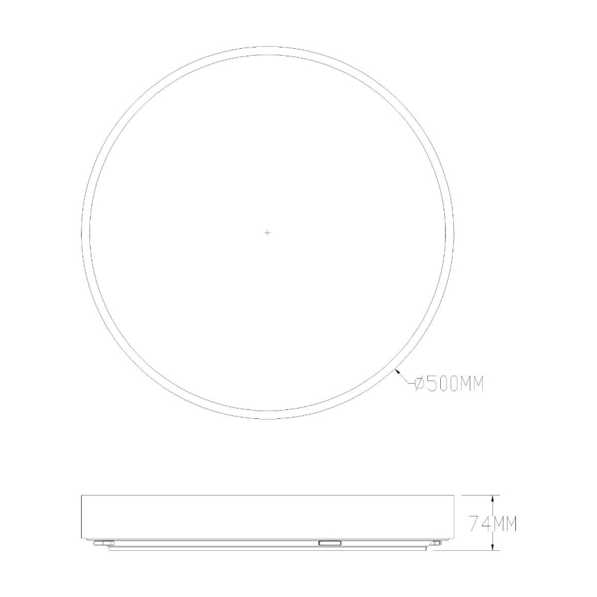Zuma Line - LED Dimbare badkamer plafondverlichting LED/50W/230V 3000-6000K diameter 50 cm IP44 goud + afstandsbediening