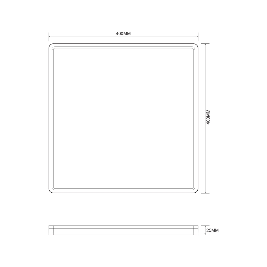 Zuma Line - Plafonnier à intensité variable LED/38W/230V + LED/12W 3000/4000/5500K 40x40 cm doré