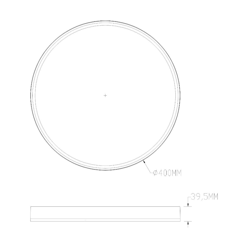 Zuma Line - Plafonnier RGBW à intensité variable salle de bain LED/32W/230V + LED/8W 3000-6000K IP44 noir/doré + télécommande