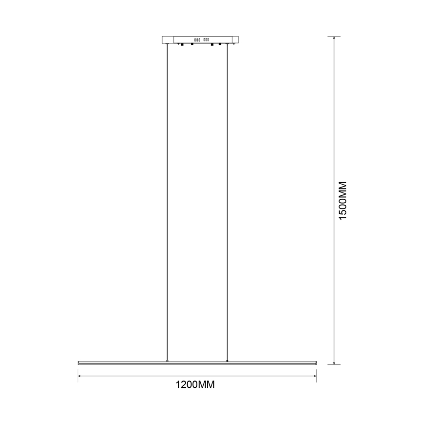 Zuma Line - Suspension LED sur câble LED/20W/230V noire