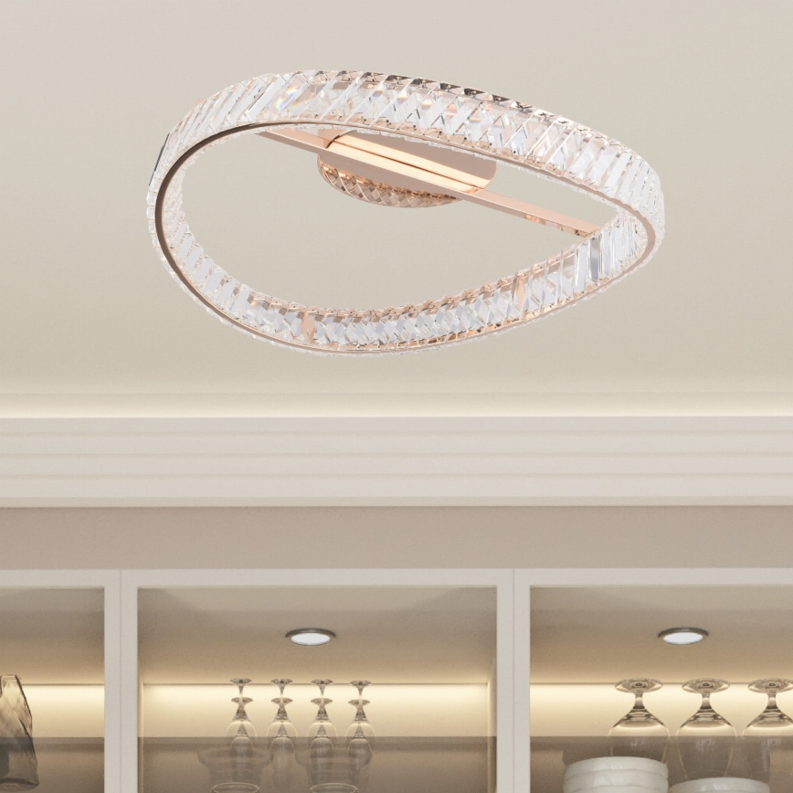 Zuma Line - Dimbare LED-plafondlamp LED/36W/230V Ø 52 cm roségoud