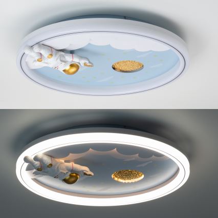 Zuma Line - LED Dimbaar dětské Plafondlamp LED/42W/230V 3000/5700K astronaut