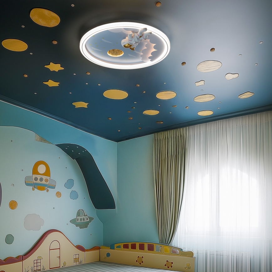 Zuma Line - LED Dimbaar dětské Plafondlamp LED/42W/230V 3000/5700K astronaut