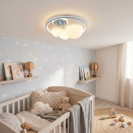 Zuma Line - Plafonnier enfant à intensité variable LED/42W/230V 3000/5700K bleu