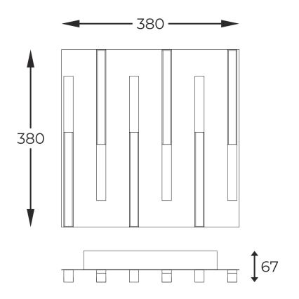 Zuma Line - Plafonnier à intensité variable LED/26W/230V