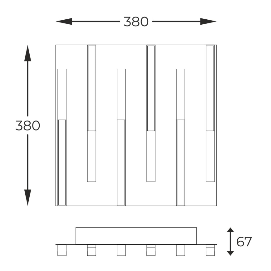 Zuma Line - Plafonnier à intensité variable LED/26W/230V