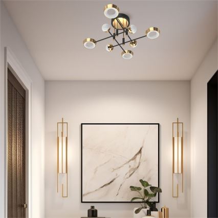 Zuma Line - Plafonnier LED dimmable à montage en surface LED/60W/230V doré/noir