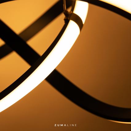 Zuma Line - Plafonnier à intensité variable LED/44W/230V noir/doré