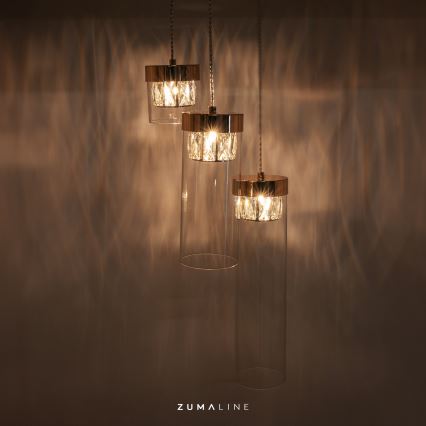 Zuma Line - Kristallen Hanglamp aan een koord 3xG9/28W/230V